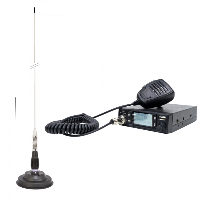 Pachet Statie radio CB PNI Escort HP 9700 USB si Antena CB PNI ML100 cu baza magnetica [7]