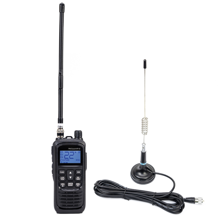 Pachet statie radio CB portabila PNI Escort HP 92 multi standard 4W, 12-24V AM-FM cu antena CB PNI ML29 cu magnet [8]