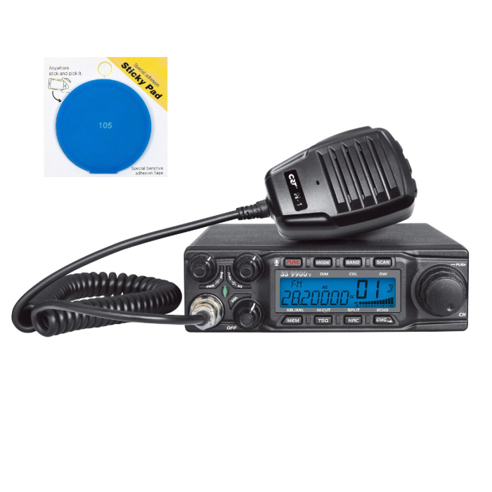 Pachet Statie radioamatori CRT SS 9900V + Accesoriu Sticky Pad Blue [13]