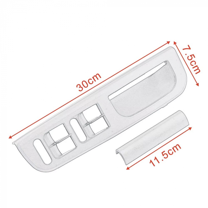 Panou maner interior portiere cu VW Golf IV, Bora, Passat B5-5.5, Sharan, Seat Alhambra, Skoda Superb I - negru, 30x7.5 cm [2]