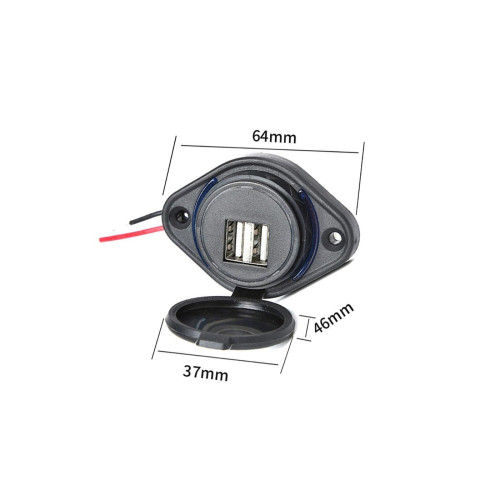 Panou mufa USB 4,8A si siguranta [4]