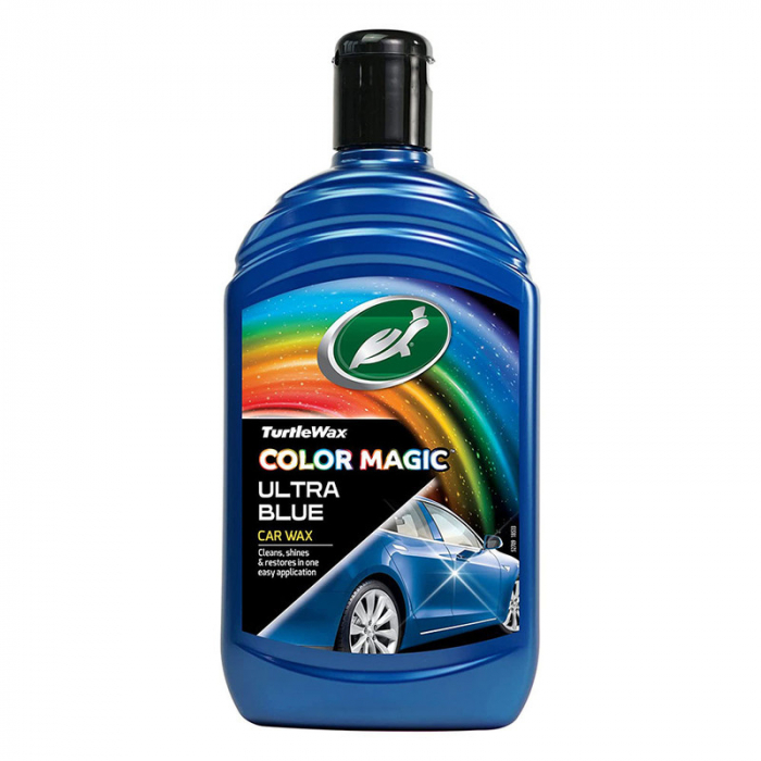 Pasta Polish 3 In 1 Turtle Wax Color Magic Ultra Blue Wax. 500Ml [1]