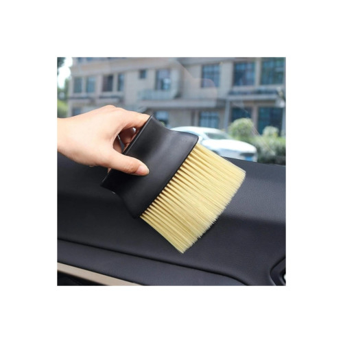 Pensula detailing si curatare interior auto cu maner ergonomic 13x12cm [5]