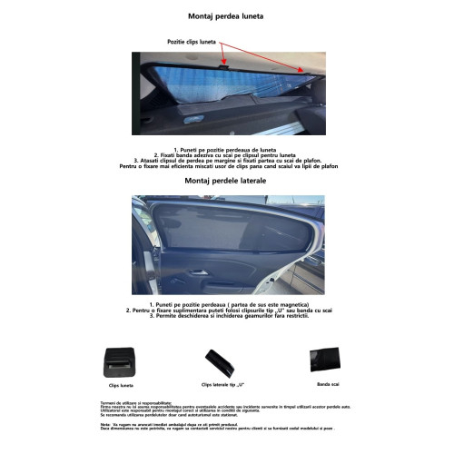 Perdele auto magnetice premium compatibile Dacia Logan III 2021-2025 [10]