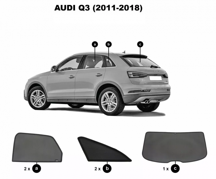 Perdele Auto Premium compatibile Audi Q3 U8 2011-2018 [1]