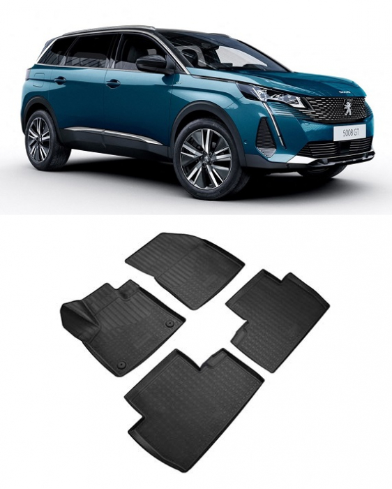 Covorase cauciuc tip tavita PEUGEOT 5008 3D (2017-2023) [1]