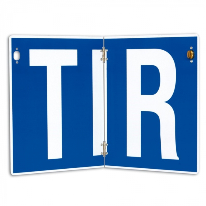 Placa Tir Pliabila Vertical 400X250 Mm Nereflectorizanta Neutral [1]