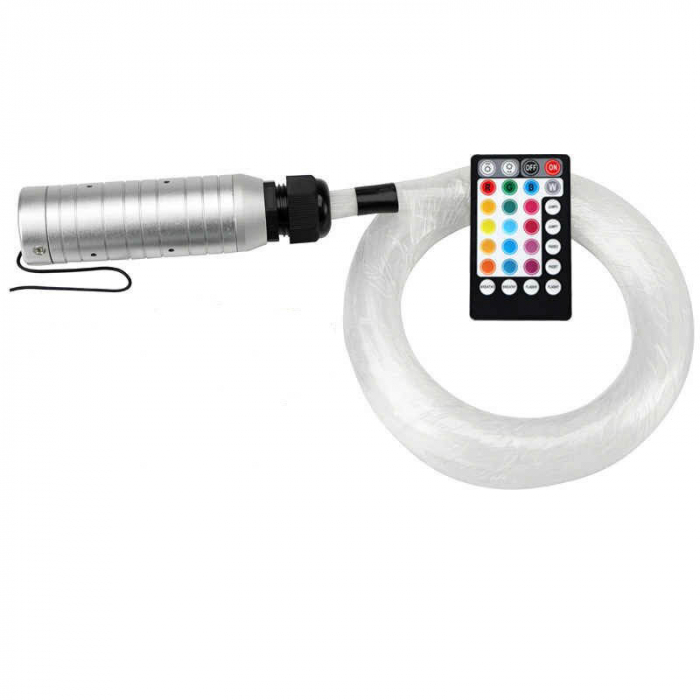 Kit fibra optica plafon instelat RGB cu telecomanda 75mm 200 fire 2 metri 12V [3]