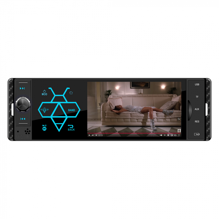 Player auto  MP5 1DIN display 4 inch 50Wx4, Bluetooth, radio FM, Carplay, functie RDS [2]