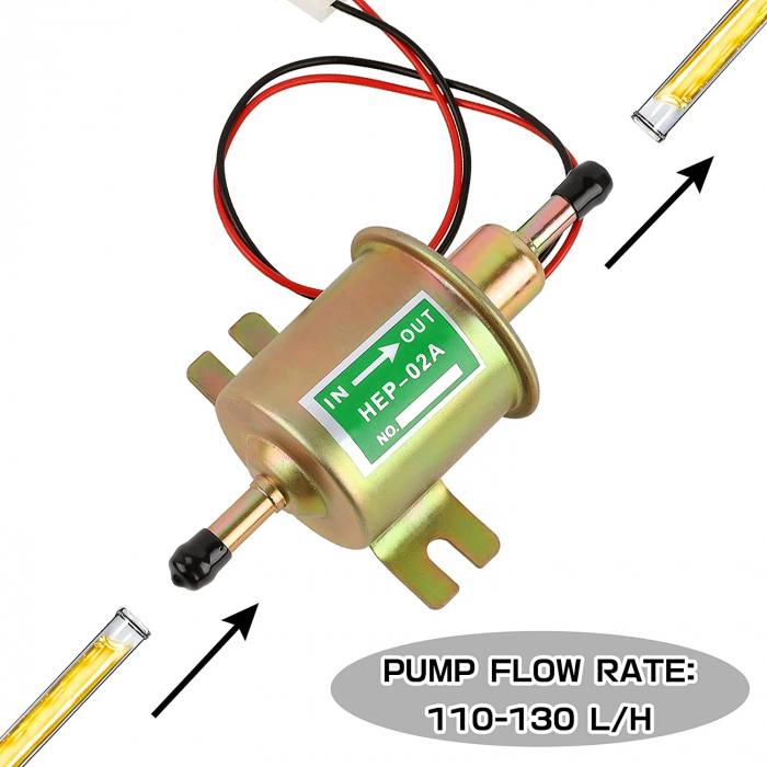 Pompa electrica universala de combustibil, 12V [6]