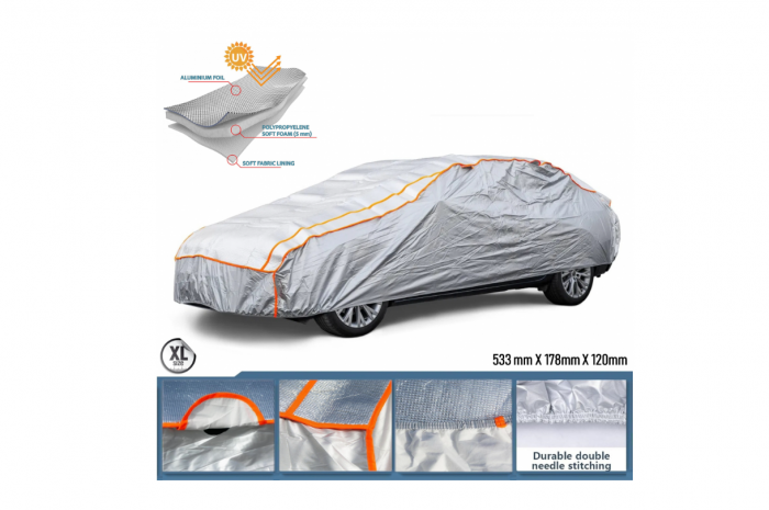 Prelata auto anti-grindina  de aluminiu pentru masina XXL - 533cm x 178cm x 120cm [1]