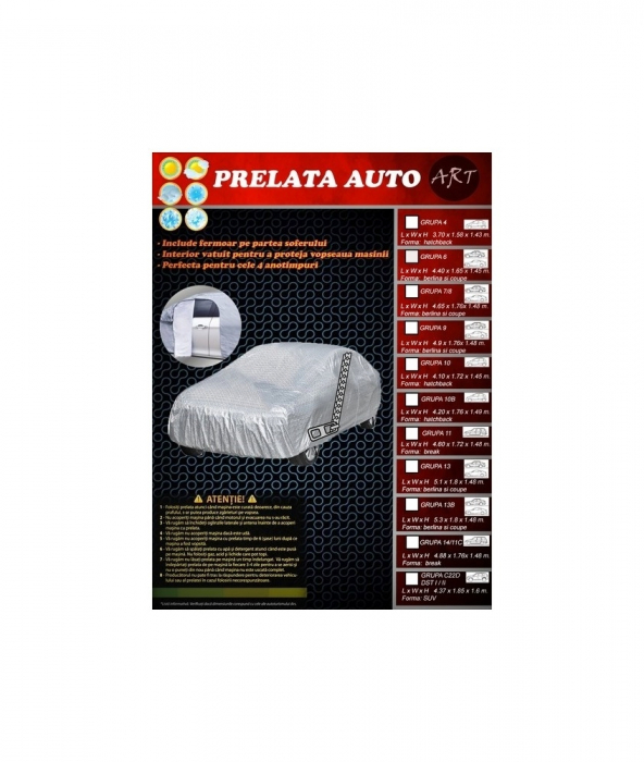 Prelata auto caroserie BERLINA si COUPE Dimensiuni 4.90x1.76x1.48m [1]