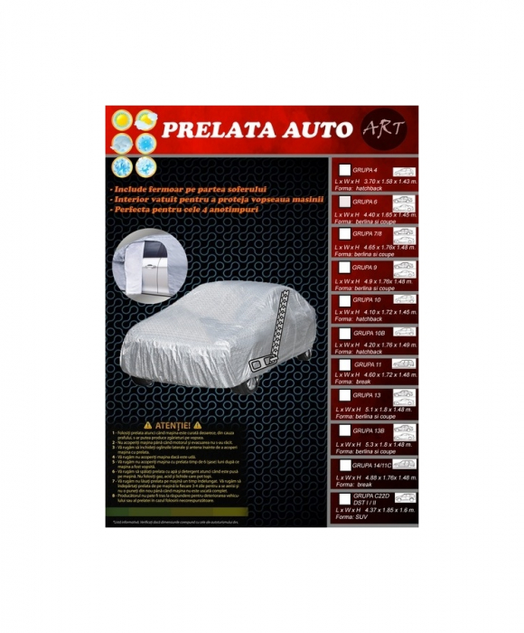 Prelata auto GRUPA 20 LUX compatibil SUV / VAN Dimensiuni: 4.6x1.75x1.45m [1]