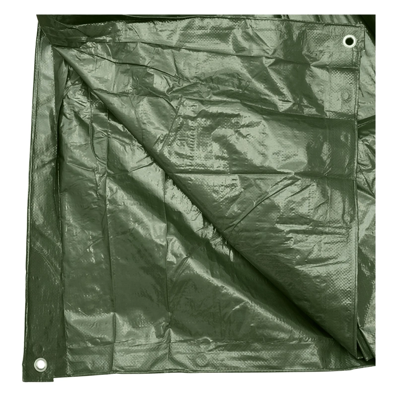 Prelata cu ochiuri de prindere 120g/m2 verde 5x8m [2]