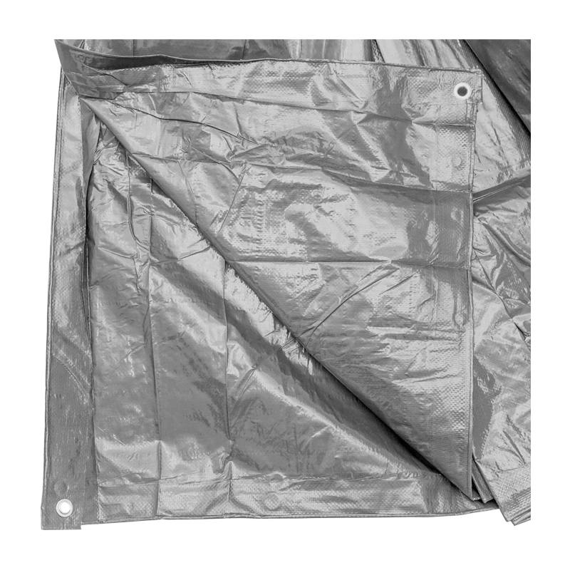 Prelata de prindere  160g/m2 gri 10x25m  cu ochiuri [2]