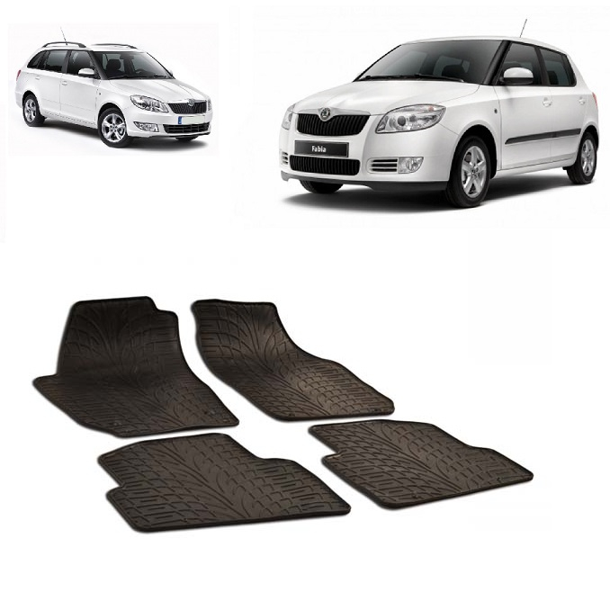 Set covorase cauciuc dedicate SKODA FABIA II (2007-2014) [1]