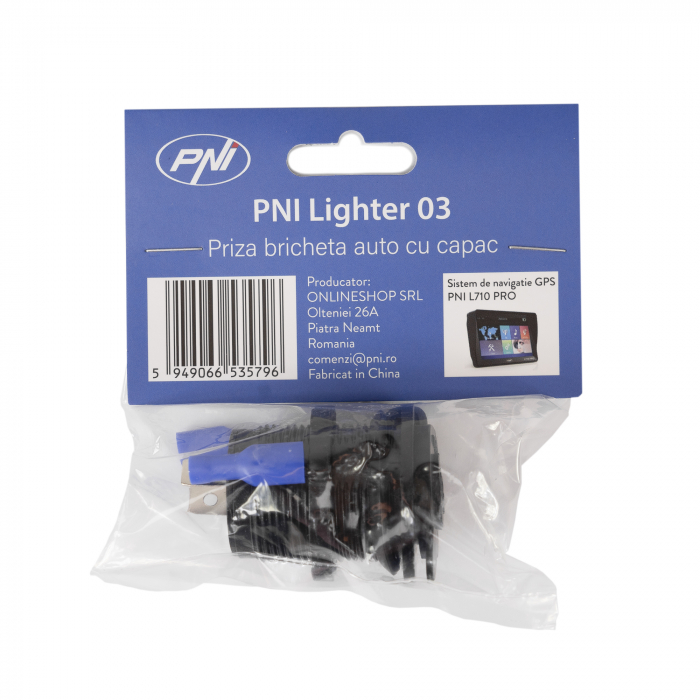 Priza bricheta auto PNI Lighter 03 cu capac, 12V 15A, 24V 10A [7]