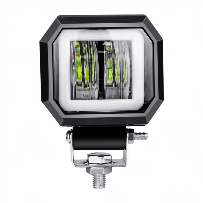 Proiectoar  Led 7D Optic 20W 12V-24V 7.6cm, pentru Atv, Jeep , Motor, Spot [2]