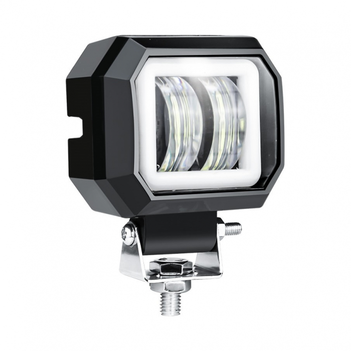 Proiectoar  Led 7D Optic 20W 12V-24V 7.6cm, pentru Atv, Jeep , Motor, Spot [3]