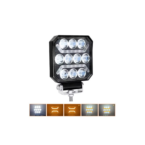 Proiector lampa lucru LED alb 38W cu lumina de zi galbena functie stroboscopica galbena [2]