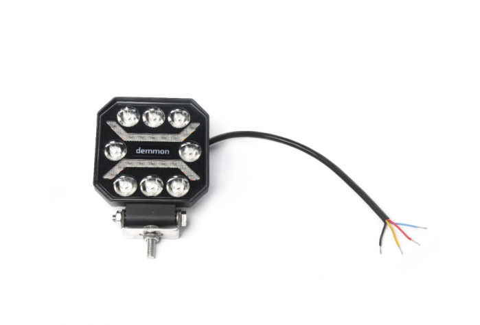 Proiector LED  27W 12V - 24V alb și galben portocaliu E-mark E9 [5]