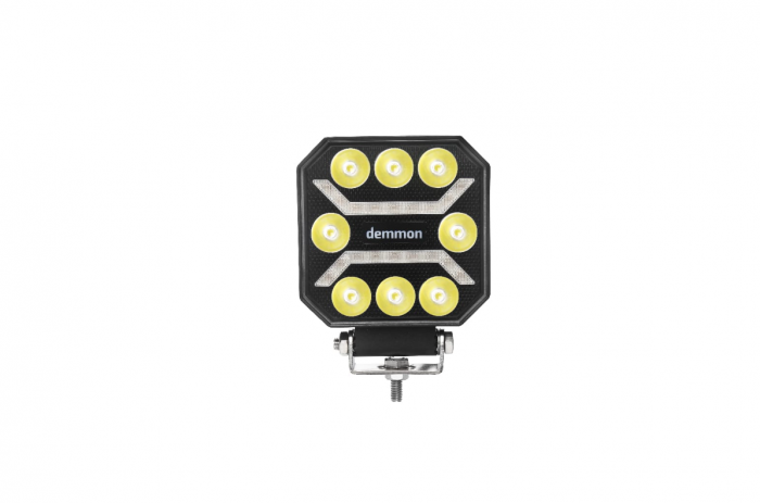Proiector LED  27W 12V - 24V alb și galben portocaliu E-mark E9 [2]