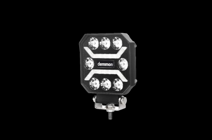 Proiector LED 27W 12V - 24V lumina alba-galben-rosu  E-mark E9 [3]