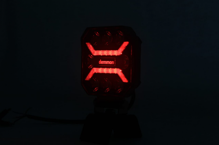 Proiector LED 27W 12V - 24V lumina alba-galben-rosu  E-mark E9 [6]
