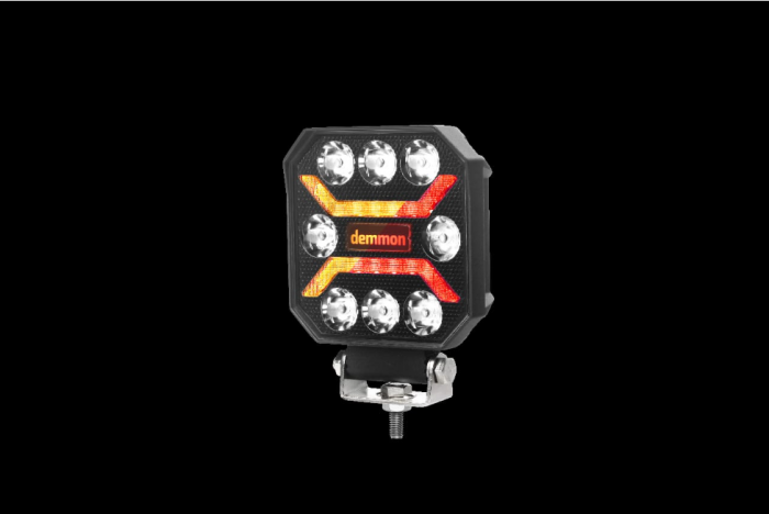 Proiector LED 27W 12V - 24V lumina alba-galben-rosu  E-mark E9 [2]