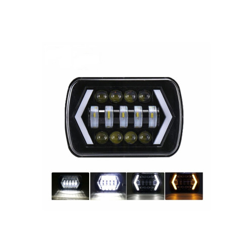Proiector LED 39W DRL cu 2 faze 12V cu functie de semnalizare [3]