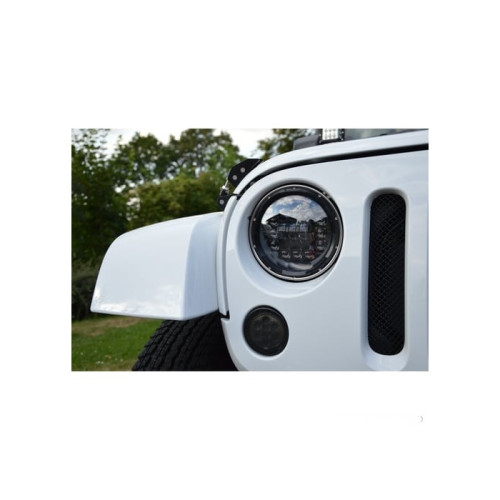 Proiector LED 7 inch 2 faze , lumina de zi DRL si semnalizare compatibil Jeep 12V [5]