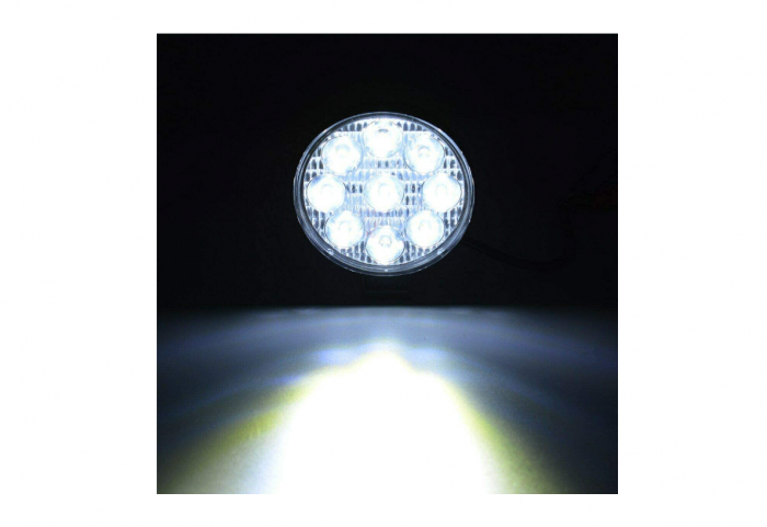 Proiector LED Auto  cu lumină difuză FLOOD, 12V 24V, subțire (Slim), 27W [4]