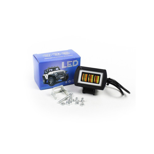 Proiector LED cu angel eyes DRL alb 1000lm [4]