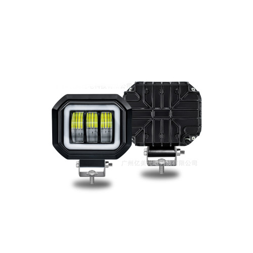 Proiector LED cu angel eyes DRL alb 1500lm 30W 12V-24V [2]