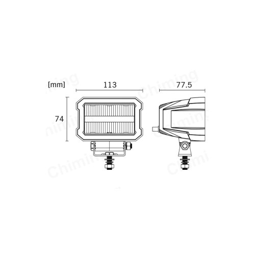 Proiector LED cu lumina de zi LED 45W combo 12V-24V [6]
