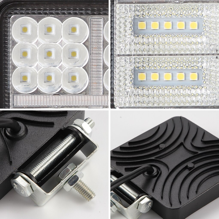 Proiector LED Lumina Ceata Iluminat 162W 12V / 24V Flood Beam Exterior Jeep Cabina [4]
