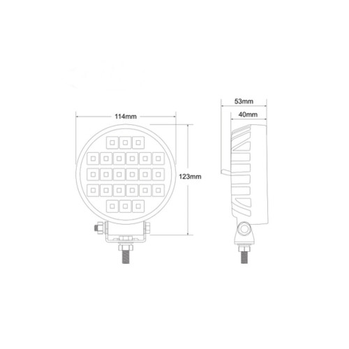 Proiector LED Profesional 36W ,24Led Chip, 3240 Lm, 7000K [3]