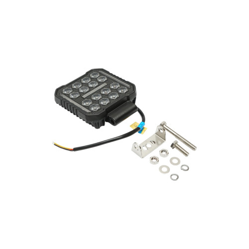 Proiector patrat LED cu DRL 9-80V, 48W, alb-galben, carcasa aluminiu IP67 [2]