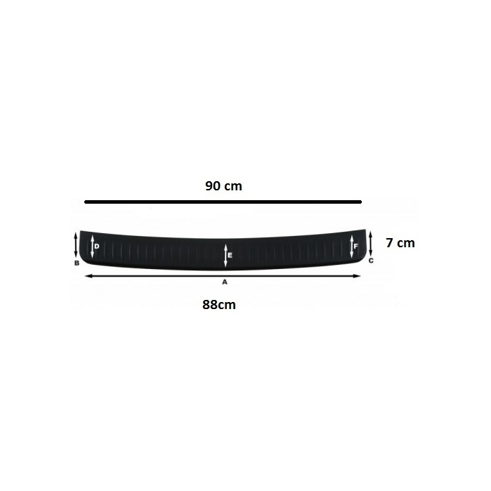Protectie bara portbagaj universal din plastic maleabil Cod: UB5 [2]