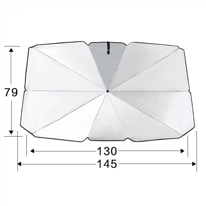 Parasolar auto tip umbrela 134x80cm [2]
