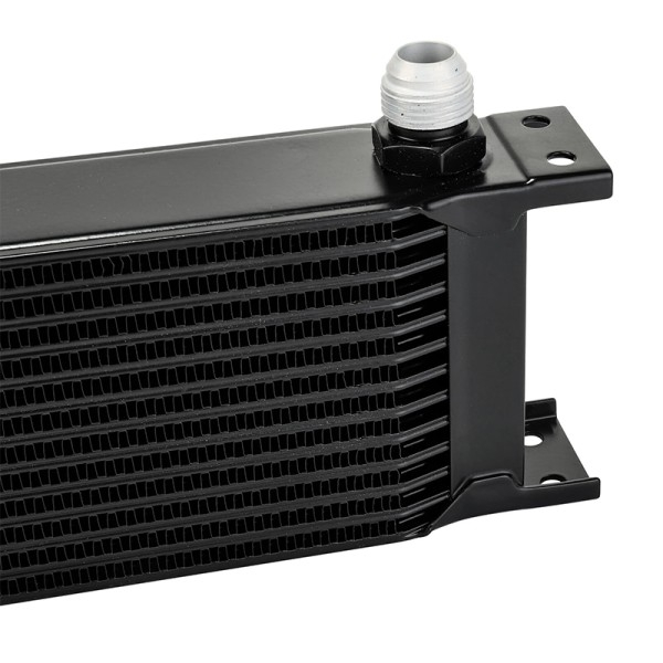 Radiator universal de ulei din aluminiu, 13 randuri, pentru motor si transmisie, 330 x 50 x 95 mm, -AN10 37°, negru [5]