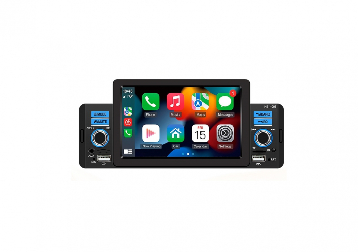 Radio MP3, MP5 Video Player 1DIN cu bluetooth si mirrorlink 7inch 12V [1]