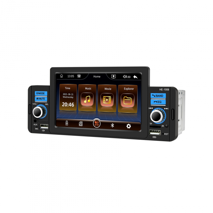Radio MP3, MP5 Video Player 1DIN cu bluetooth si mirrorlink 7inch 12V [3]