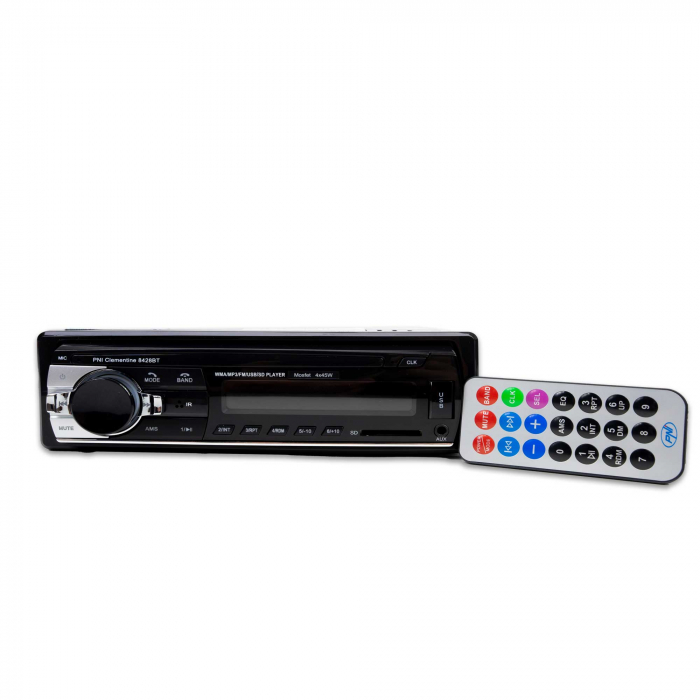 Radio MP3 player auto PNI Clementine 8428BT 4x45w 1 DIN cu SD, USB, AUX, RCA si Bluetooth [8]