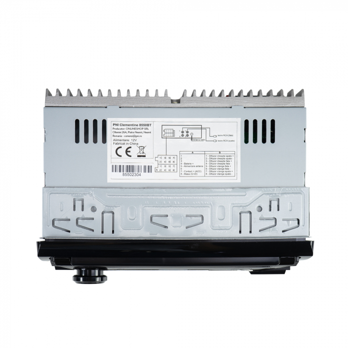 Radio Mp3 Player Auto Pni Clementine 8550Bt, Fata Detasabila, 4X45W, 12V, 1 Din, Cu Sd, Usb, Aux, Rca [9]