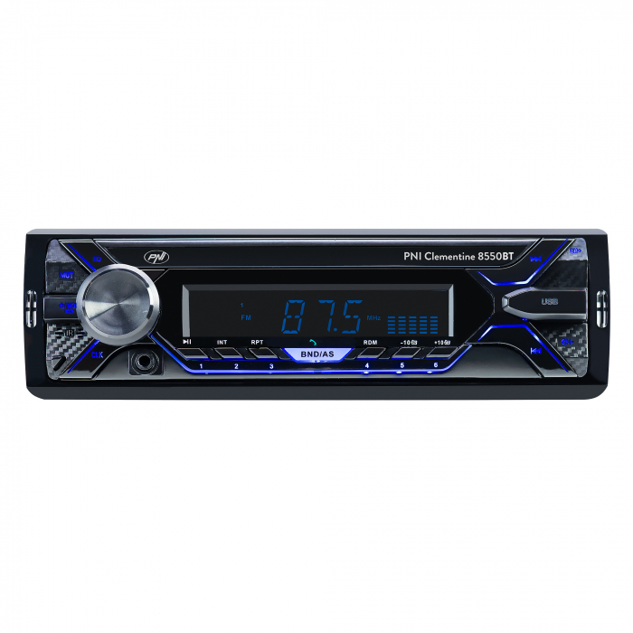 Radio Mp3 Player Auto Pni Clementine 8550Bt, Fata Detasabila, 4X45W, 12V, 1 Din, Cu Sd, Usb, Aux, Rca [3]
