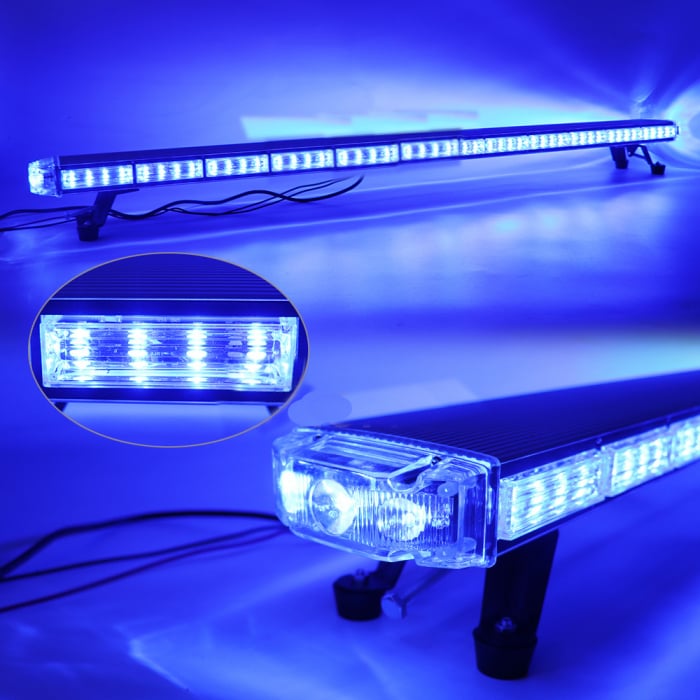 Rampa girofar auto cu led culoare albastra [4]