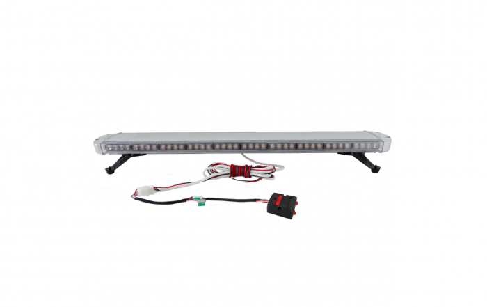 Rampa luminoasa girofar 12-24V cu lumina galben portocaliu 1200x215x130mm [9]