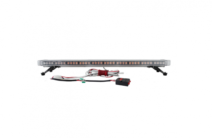 Rampa luminoasa girofar 12-24V cu lumina galben portocaliu 1200x215x130mm [8]