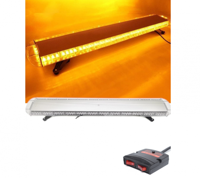 Rampa luminoasa girofar 12-24V cu lumina galbena 1400x2200x130mm [1]